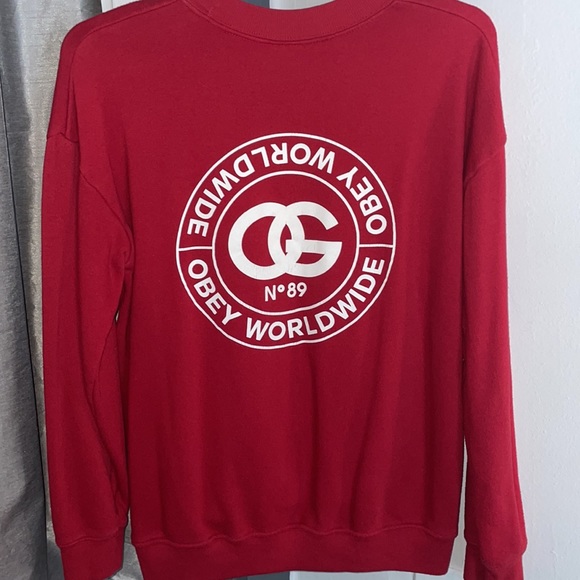 OBEY Worldwide Red Crewneck - Picture 3 of 3